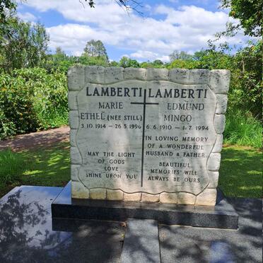 LAMBERTI Edmund Mingo 1910-1994 & Marie Ethel STILL 1914-1996