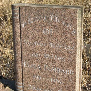 LOMBARD Eliza 1910-1957