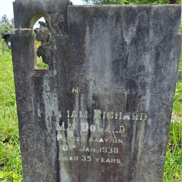 MACDONALD William Richard -1938