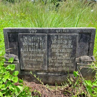 MACKINLAY Alex 1860-1937 & Mary Ellen 1863-1938