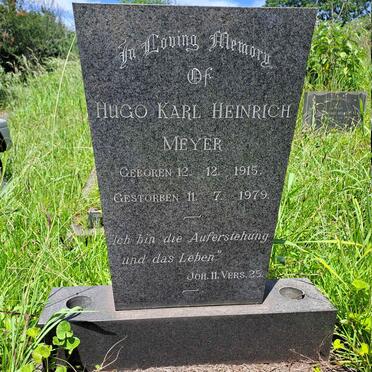 MEYER Hugo Karl Heinrich 1915-1979