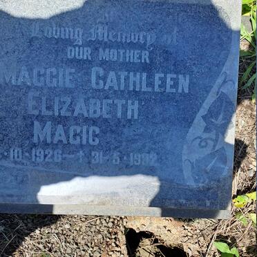 MAGIC Maggie Cathleen Elizabeth 1926-1992