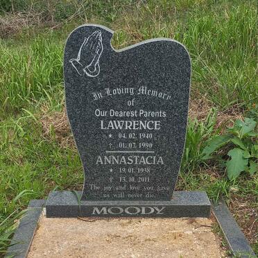 MOODY Lawrence 1940-1990 & Annastacia 1938-2011