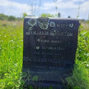 NORTON Benjamin B. -1941 & Rose Elizabeth Gertrude -1968