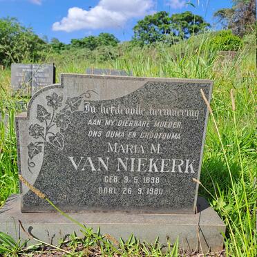 NIEKERK Maria M., van 1898-1980