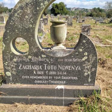 NGWENYA Zacharia Toto 1928-1990