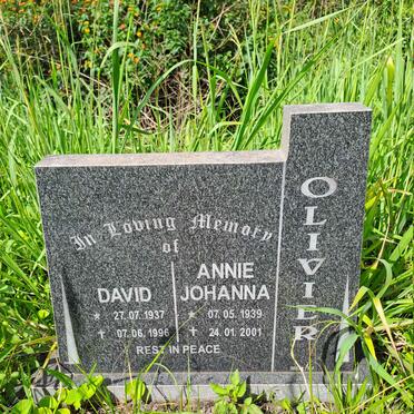 OLIVIER David 1937-1996 & Annie Johanna 1939-2001