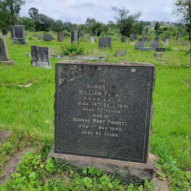 PORRITT William -1941 & Hannah Mary -1943