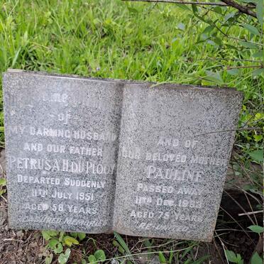 PLOOY Petrus A.H., du -1951 & Pauline -1963