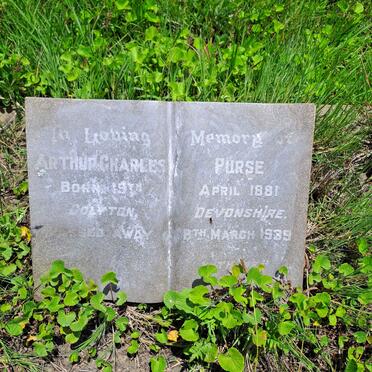 PURSE Arthur Charles  1881-1939