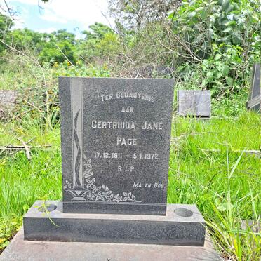 PAGE Getruida Jane 1911-1972