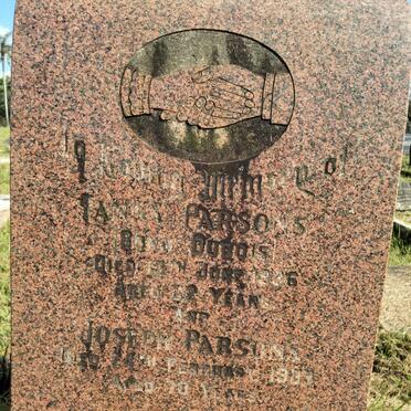 PARSONS Joseph -1933 & Fanny DUBOIS -1936