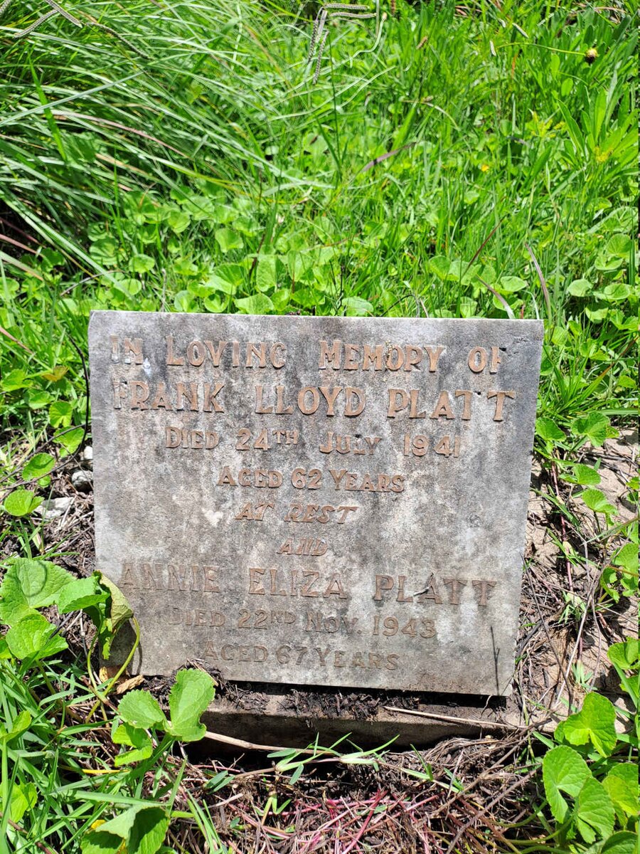 PLATT Frank Lloyd -1941 & Annie Eliza -1943