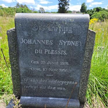 PLESSIS Johannes Sydney, du 1919-1956