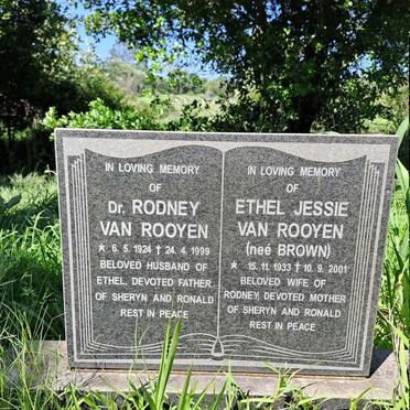 ROOYEN Rodney, van 1924-1999 & Ethel Jessie BROWN 1933-2001