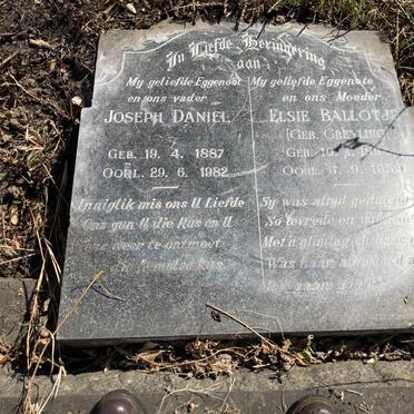 RAUBENHEIMER Joseph Daniel 1887-1982 & Elsie Ballotje GREYLING 1894-19?? _1