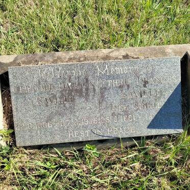 SAVILLE Clifford Davison 1886-1975 & Ethel Frances SHIRLEY 1891-?