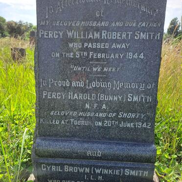 SMITH Percy William Robert -1944 :: SMITH Percy Harold -1942 :: SMITH Cyril Brown -1942
