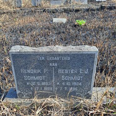 SCHMIDT Hendrik P. 1893-1969 & Hester L.J. 1904-1995