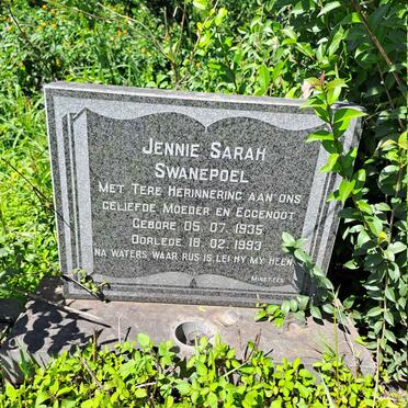SWANEPOEL Jennie Sarah 1935-1993