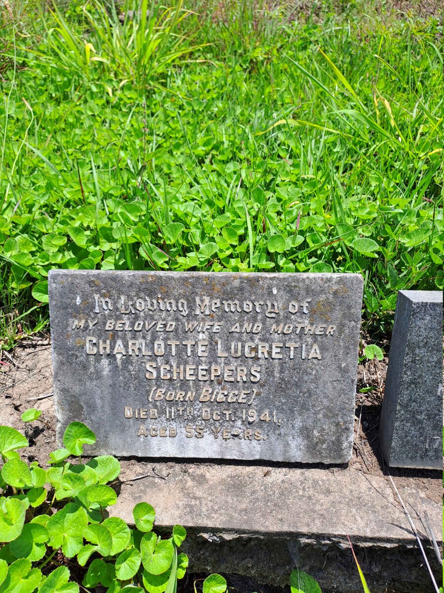 SCHEEPERS Charlotte Lucretia nee BIGGE -1941