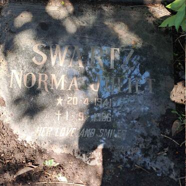 SWARTZ Norma Juliet 1941-1996