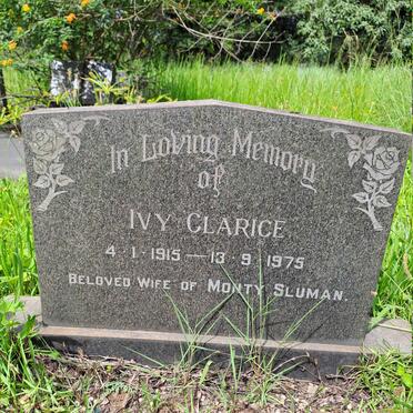 SLUMAN Ivy Clarice 1915-1975