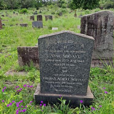 SERVANT Thomas Albert -1956 & Annie -1945