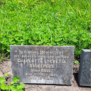 SCHEEPERS Charlotte Lucretia nee BIGGE -1941