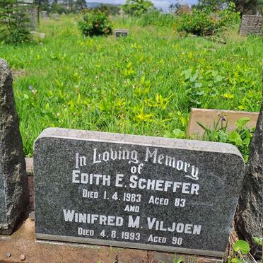 SCHEFFER Edith E. -1983 :: VILJOEN Winifred M. -1993