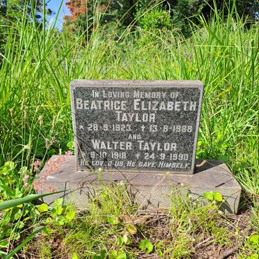 TAYLOR Walter 1918-1990 & Beatrice Elizabeth 1923-1988