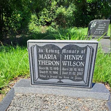 THERON Maria 1910-1996 :: WILSON Henry 1932-2007 