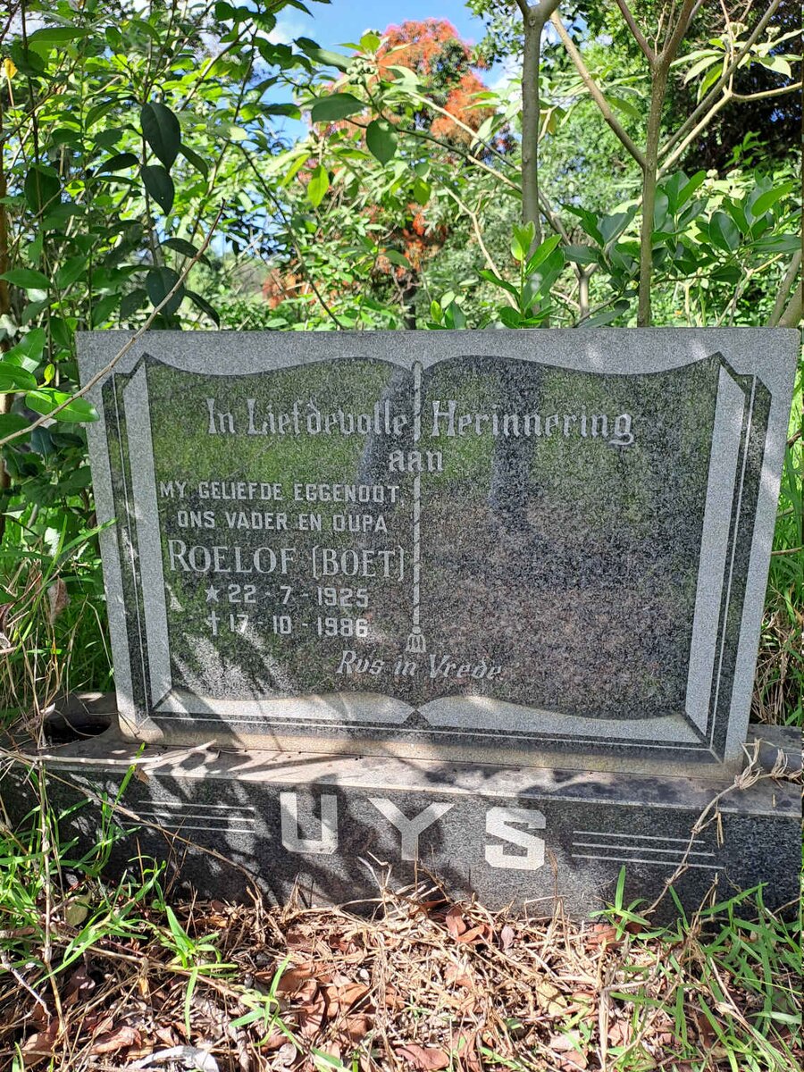 UYS Roelof 1925-1986