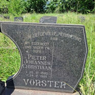 VORSTER Pieter Johannes Christiaan 1923-1985