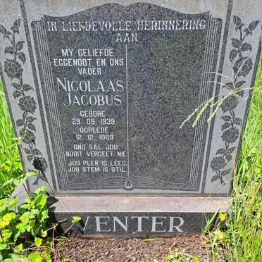 VENTER Nicolaas Jacobus 1939-1989