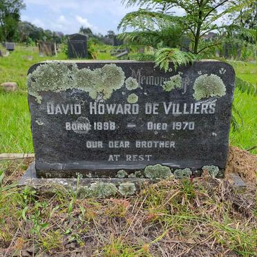 VILLIERS David Howard, de 1898-1970