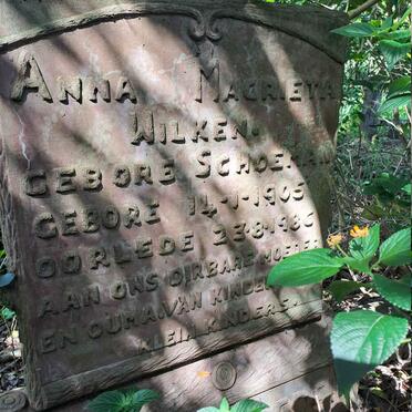 WILKEN Anna Magrieta nee SCHOEMAN 1905-1986