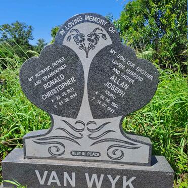 WYK Ronald Christopher, van 1931-1994 :: VAN WYK Allan Joseph 1960-1995