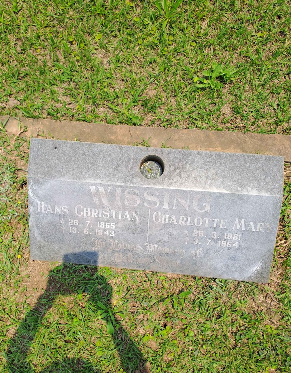 WISSING Hans Christian 1865-1943 & Charlotte Mary 1881-1964