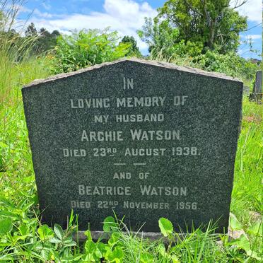 WATSON Archie -1938 & Beatrice -1956