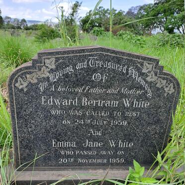 WHITE Edward Bertram -1959 & Emma Jane -1959