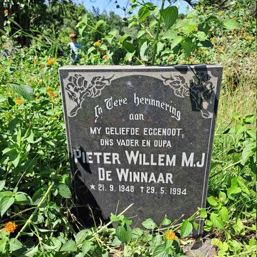WINNAAR Pieter Willem M.J., de 1948-1994