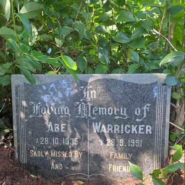 WARRICKER Abe 1935-1991
