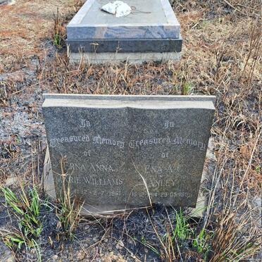 WILLIAMS Erna Anna Marie 1892-1961 :: ANLEY Ena A.C. 1914-1989