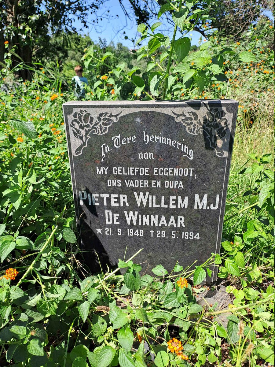 WINNAAR Pieter Willem M.J., de 1948-1994