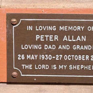 ALLAN Peter 1930-2016