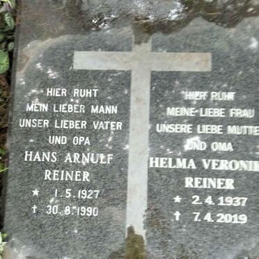 REINER Hans Arnulf 1927-1990 & Helma Veroni? 1937-2019