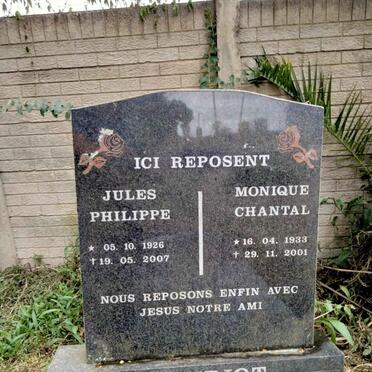 FLEURIOT Jules Philippe 1926-2007 & Monique Chantal 1933-2001