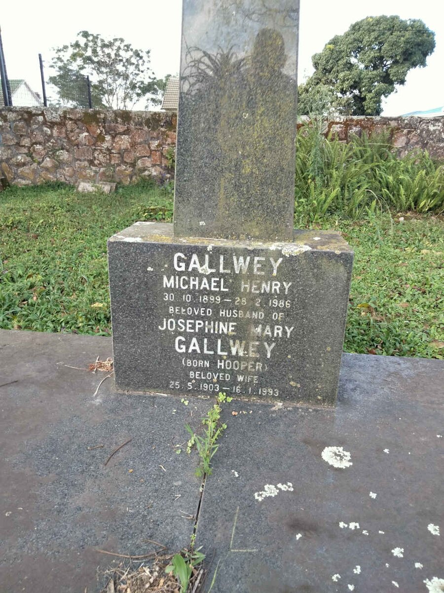 GALLWEY Michael Henry 1899-1986 & Josephine Mary nee HOOPER 1903- 1993