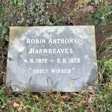 HARGREAVES Robin Anthony 1972-1972